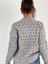 Kadın Saç Örgü Desenli Gri Triko Kazak 6