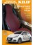 Peugeot 208 Uyumlu Kırmızı Prestij Serisi Dokuma Kumaş Oto Koltuk Kılıfı Ön Tam Arka Alt 1