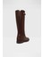 Medele-Tr Çizme Düz Çizme - Kahverengi 2
