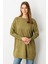 Kabartma Çiçek Desenli Triko Tunik-Y.YEŞİLİ 2