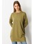 Kabartma Çiçek Desenli Triko Tunik-Y.YEŞİLİ 5