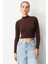 Yarım Balıkçı Kısa Triko Kazak-KAHVE 5