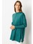 Ribana Detaylı Triko Tunik-Zümrüt 1