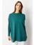 Ribana Detaylı Triko Tunik-Zümrüt 5