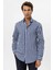 Indigo Slim Fit Çizgili Erkek Gömlek 1
