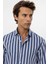 Indigo Slim Fit Çizgili Erkek Gömlek 4