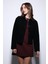 Siyah Torba Cepli Süet Kadın Ceket 2