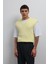 Sarı Örgü Erkek Triko Yelek 1