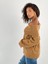 Kadın Madonna Yaka Camel Triko Kazak 3