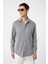 Gri Slim Fit Erkek Gömlek 1