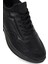 Erkek Siyah Bağcıklı Kalın Tabanlı Deri Casual Sneaker 25WFD674114 8