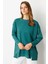 Yuvarlak Yaka Basic Triko-Zümrüt 5