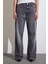 Yüksek Bel Kesik Paça Wide Leg Jean Antirasit 3