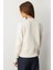 Düğme Detaylı Triko Hırka-EKRU 6