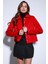 Kırmızı Gömlek Yaka Kısa Kaşe Ceket 6