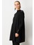 Omzu Düğme Detaylı Triko Tunik-SİYAH 3