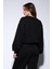 Siyah Basic Kadın Sweatshirt 6