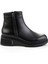 Siyah Hakiki Deri Kadın Bot & Bootie K02631128803 1