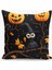 4 Lü Çift Taraflı Dijital Baskı Kırlent Kılıfı Hallowen/cadılar Bayramı Desenli Çocuk Odası 2