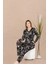 Lady Lingerie Çiçek Desenli,uzun Kollu,düğmeli Kadın Pijama Takımı 1