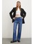 Yüksel Bel Wide Leg Jean Mavi 2