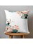 Çift Taraflı Dijital Baskı Kırlent Kılıfı Kuş Çiçek Desenli 2