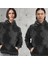 Unisex Batik Yıkamalı Şardonlu Kapüşonlu Kanguru Cepli Relaxed Fit Sweatshirt Space 6