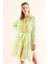 İşlemeli Açık Kimono Açık Yeşil Y9962101_436 4