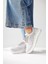 Melisia Beyaz Taş Detaylı Örgü Spor Ayakabı 4