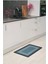 Kaymaz Tabanlı Su Emici Abdest ,banyo ve Mutfak Paspası 58X38CM Siyah Gri Renk Yazısız 2