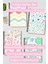 Pastel Retro Temalı Tasarım Tel Spiralli 4'lü Hatıra, Günlük, Ajanda, Anı, Okul Defter Seti 8