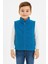 Kolsuz Fermuarlı Astarlı Çift Cepli Dik Yaka Çocuk Yelek 3