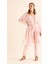 İşlemeli Açık Kimono Pembe Y9962101_038 1