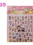 Labubu Disney 3D Büyük Boy Kabartma Sticker (Boyama Sayfalı) 1