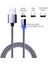 1049 1 Metre Lightning Micro USB Type C Mıknatıslı Tüm Telefonlar Uyumlu Şarj Kablosu (Kablo Bozulmasından Sıkıldınız Mı Manyetik Şarj Tak Çıkar Olmadığı Için Kablo Ömrü Uzun Olacak) 3