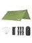 Tarp Gölgelik Tente, Taşınabilir Örtü Branda Çok Işlevli Outdoor Açık Hava Kamp Seyahat Tente Branda Güneşlik Karavan Tente Yan Çadır Gölgelik - 300X400 cm - Yeşil 1