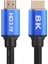 9250 0.5 Metre 8k Ultra Hd 2.1V 48GBPS Altın Kaplama HDMI Kablo UHD 8k Ultra Hd Görüntü ve Ses Kalitesi ile Evinizi Sinema Salonuna Çevirebilirsiniz. (0.5 Metre) 1