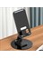 Alüminyum Tablet ve Telefon Standı, 360 Derece Ayarlanabilir Dönme Özelliği, Çok Amaçlı Masaüstü Dock Tutucu (Siyah) 1