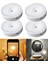 4 Adet Forlife Şarjlı Hareket Sensörlü Otomatik 8 LED Aydınlatma Işık Mıknatıslı, Banyo, Dolap, Merdiven, Gece Lambası, Mutfak, Balkon Dekorasyonu, Amber 4000K Günışığı Delme Gerektirmez (4) 1