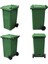 Plastik Çöp Konteyneri 240 Litre Konteyner - A+ Isıya Karşı Dayanıklı Malzeme - Yeşil 1