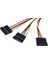 8549 Kasa Içi 3 Port Ide Molex Sata Power HDD 4 Pin Güç Kablosu 4pin Molex Erkek/ 3x 15PIN Sata Dişi 3 Port Sata Dişi 1 Port 4 Pin Ide Power Erkek 3