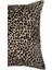 Leopar Bej Süet Dijital Baskılı Kare Dekoratif Kırlent Kılıfı - Çift Taraflı Bej Renk 45X45 3