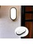 15W Siyah IP65 Oval LED Tavan ve Duvar Lambası | 1500 Lümen Beyaz Işık | Su ve Toz Geçirmez Banyo Bahçe Balkon Aydınlatma Armatürü 220V 1