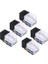 Cat6 RJ45 90 Derece Keystone Jack Ekleme, Ethernet Utp Cat 6 Keystone Punch Down Stand 5'li Paket Siyah 1