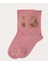 Kız Çocuk Teddy Aksesuarlı Lastiksiz Modal Çorap 1