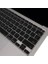 MacBook Air 13.3 Inç Klavye Koruyucu M1 A2337 A2179 ile Uyumlu – Ultra Ince Silikon Kılıf, Us Abd Ingilizce Q, Touch Id Siyah 4