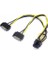 4327 2x Sata To 8 Pin (6+2) Pci-E Express Güç Molex Power Kablosu Çevirici Dönüştürücü 2