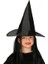 Çocuk Boy Siyah Cadı Şapkası ve Uzun Siyah Cadı Peruğu 1