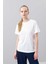 Basic Bisiklet Yaka T-shirt Beyaz K2454102_002 4