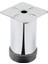 4 Adet Mobilya Ayağı Metal 8 cm Alttan Ayarlı 42 mm Krom Ayak 1